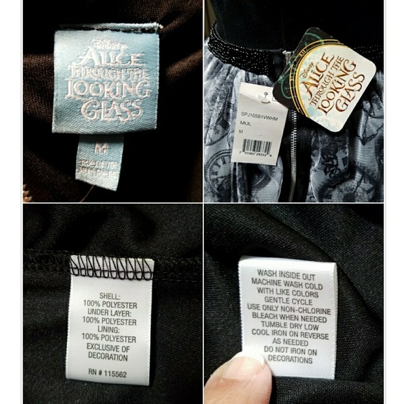 🚩 SALE NWT Disney Tulle Skirt Alice in Wonderland Clock Print S-M - Picture 2 of 5